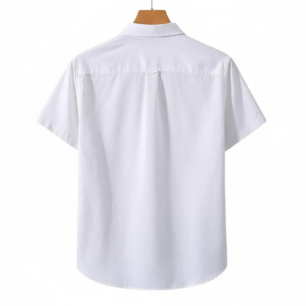 Chemise en Lin Homme Manche Courte - old money style