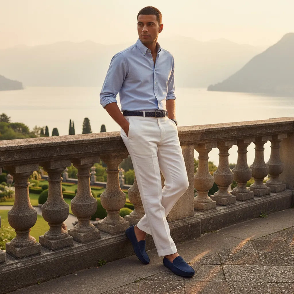 Mocassin en Daim Homme - old money style