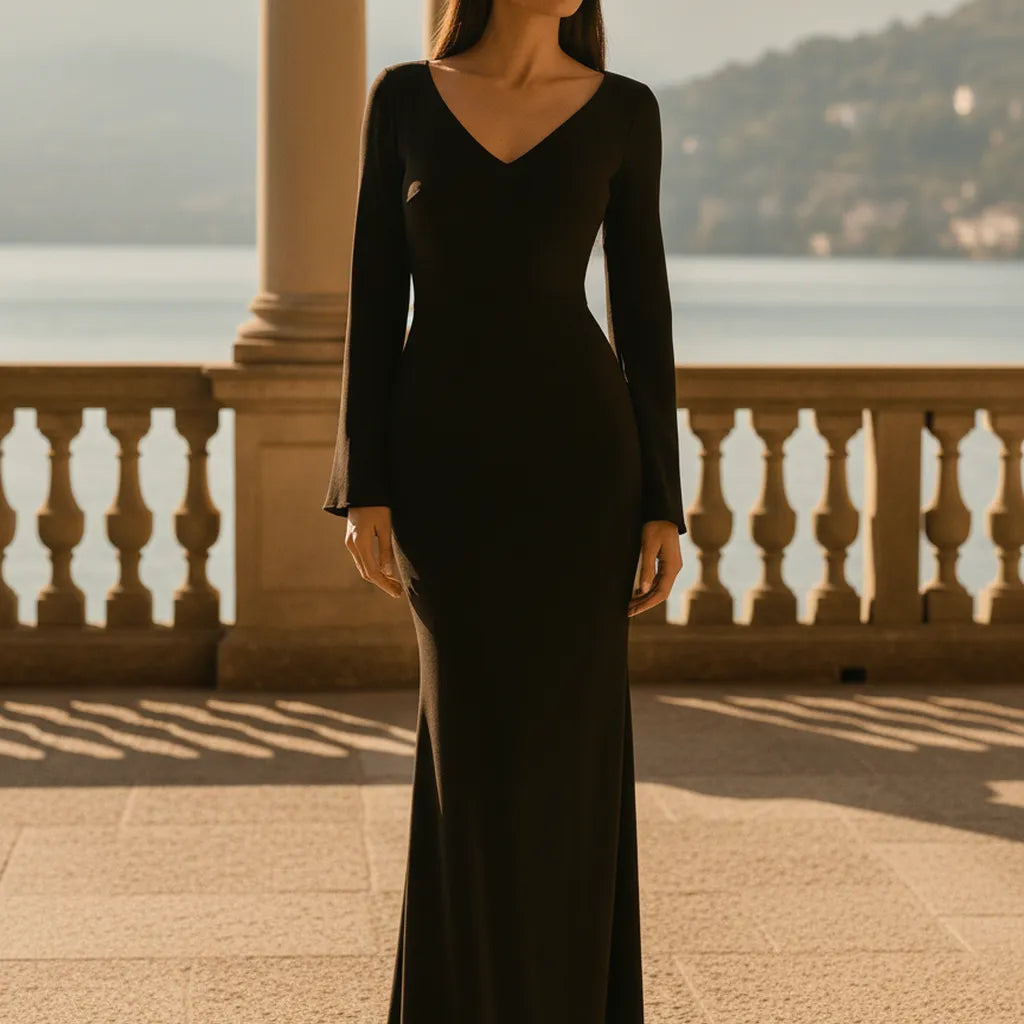 Robe en Soie Noire - My Store