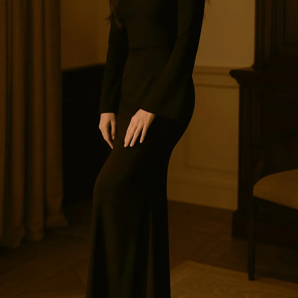 Robe en Soie Noire - My Store